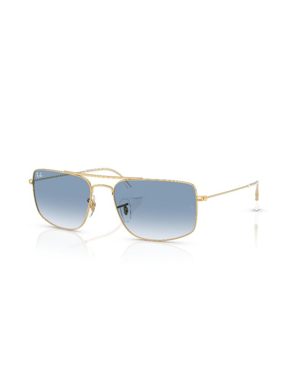 New Ray-Ban Unisex Sunglasses Gold Blue Lens Metal Frame Ray Ban RB3779 EXPLORER